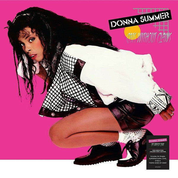 Image of Front Cover of 1814505C: LP - DONNA SUMMER, Cats Without Claws (Driven By The Music; DBTMLP003P, Europe 2021 Reissue, Inner, Pink Neon Vinyl)   VG+/VG