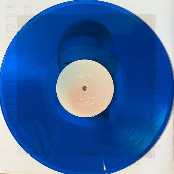 Image of Label of 1144063S: LP - MELANIE C, Melanie C (Red Girl Media Ltd.; RGM12VC, Europe 2020, Insert, Blue Vinyl)   EX/EX