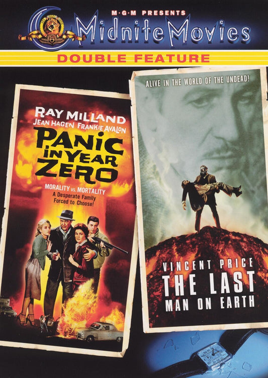 Image of Front Cover of DVD - VG+/VG+ - RAY MILLAND, RICHARD MATHESON, Panic in Year Zero/The Last Man on Earth (MGM; 4007996, US 2005 Reissue, Region 1), ,  - 3316437C
