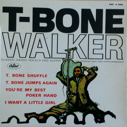 Image of Front Cover of 7" EP - VG+/VG - T-BONE WALKER, T-Bone Shuffle (Capitol Records ; EAP 4-1958, France 1963, Laminated Flipback Sleeve), ,  - 2326125E