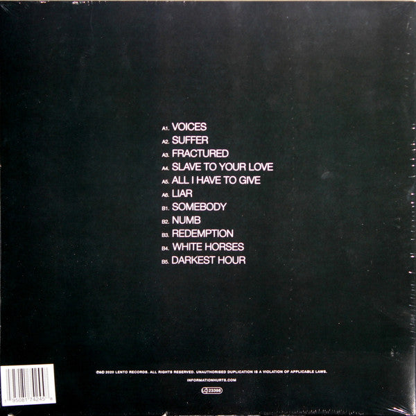 Image of Back Cover of 1144096S: LP - HURTS, Faith (Lento Records; LR003, Europe 2020, Gatefold)   VG+/VG+