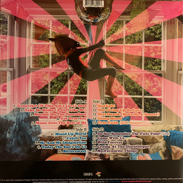 Image of Back Cover of 2344220S: 2xLP - SOPHIE ELLIS-BEXTOR, Songs From The Kitchen Disco (EBGB's; EBGBSLP006X, UK 2020, Gatefold, 2 Inners, Pink Vinyl, No Signed Setlist) Excellent copy. No signed card.   VG+/VG+