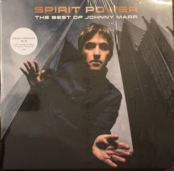Image of Front Cover of 2xLP - EX/VG - JOHNNY MARR, Spirit Power (The Best Of Johnny Marr) (BMG; NVLP006, Europe 2023, Gatefold, 2 Inners, 180 Gram Vinyl), Still In Opened Shrinkwrap With Hype Sticker. Marks On Vinyl From Storage.,  - 1816653C