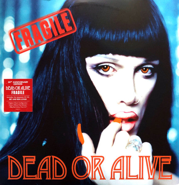 Image of Front Cover of 1144253S: 2xLP - DEAD OR ALIVE, Fragile (Demon Records; DEMREC718, UK, Europe & US 2020, 2 Inners, Red Vinyl.)   VG+/VG+