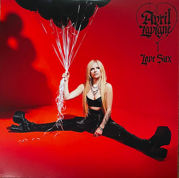 Image of Front Cover of 1144316S: LP - AVRIL LAVIGNE, Love Sux (DTA Records; 075678637568, US 2022, Inner, Stickered Outer Plastic Sleeve, Orange Vinyl) Cover still in shrink with hype sticker. Pristine copy.  EX/VG+