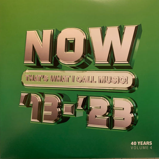 Image of Front Cover of 1144130S: 3xLP - VARIOUS, Now That's What I Call 40 Years: Volume 4 2013-2023 (Sony Music; LPN401323, UK 2023, Triple Gatefold, Green Vinyl) Opened Instore, Still In Shrinkwrap  VG+/EX