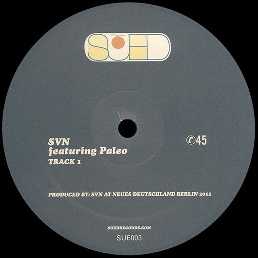 Image of Front Cover of 1114230C: 12" - SVN FEATURING PALEO / SW., Untitled (SUED; SUE003, Germany 2012, Plain Sleeve)   /VG