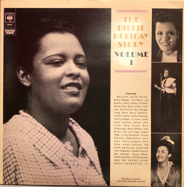 Image of Front Cover of 2xLP - VG/VG - BILLIE HOLIDAY, The Billie Holiday Story Volume I (CBS; 68228, UK 1973, Gatefold, Mono), Sleeve has some scuffs and stains,  - 3016247C