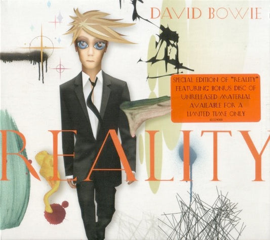 Image of Front Cover of 1134142E: 2xCD - DAVID BOWIE, Reality (ISO Records ; COL 512555 3, Europe 2003, Triple Digipak, CD & DVD) With Two Tickets TO 8/11/03 Show at Point Theatre - A Reality Tour  VG+/VG+