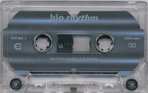 Image of Label Cover of 1114239C: Cassette - VARIOUS, Bio Rhythm "Dance Music With Bleeps" (Network Records; BIO MC 1, UK 1990) Lots of light marks on cassette.  VG+/G+