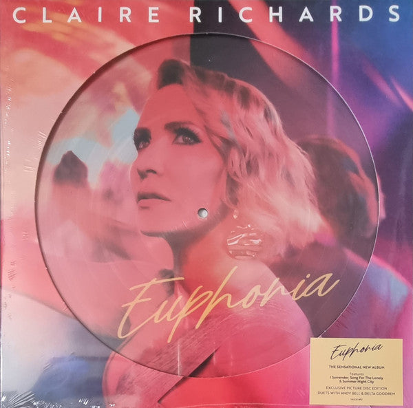 Image of Front Cover of 1144139S: LP - CLAIRE RICHARDS, Euphoria (Fascination; FASC014PD, UK 2023, Picture Disc)   VG+/VG+