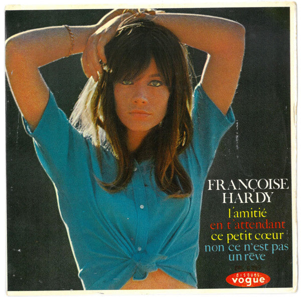 Image of Front Cover of 1124329E: 7" EP - FRANCOISE HARDY, L'Amiti  (Disques Vogue ; VRE 5015, UK 1965, Laminated Flipback Sleeve)   VG/VG