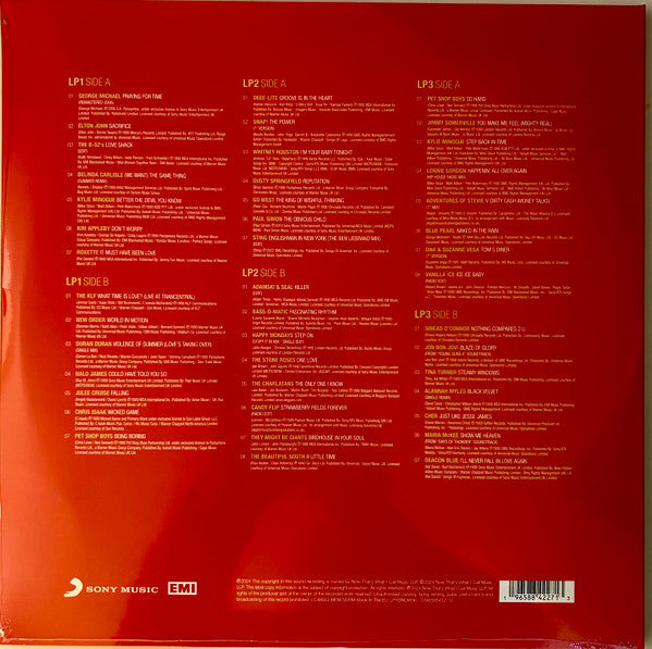 Image of Back Cover of 3xLP - VG+/EX - VARIOUS, Now Yearbook '90 (Sony Music; LPYBNOW90, UK 2024, Black Inners, Orange Vinyl), Still in shrinkwrap. Sleeve creased.,  - 3446075S