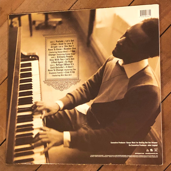 Image of Back Cover of 2xLP - VG/VG+ - JOHN LEGEND, Get Lifted (Columbia; C2 92776, US Reissue, 2 Inners), ,  - 4216707C
