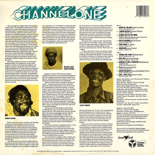 Image of Back Cover of 5124237E: LP - VARIOUS ARTISTS, Hit Bound! The Revolutionary Sound Of Channel One (Heartbeat Records; HB 43, US 1989)   VG+/VG