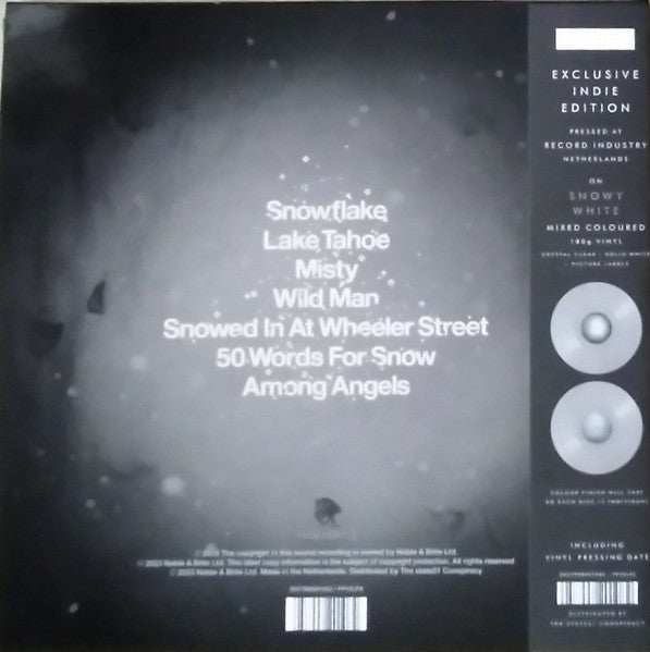 Image of Back Cover of 2xLP - VG+/VG+ - KATE BUSH, 50 Words For Snow (Fish People; 5057998201082, Worldwide 2023 Reissue, Gatefold, Booklet, 180 Gram Snowy White Vinyl, with Obi), ,  - 1846192S