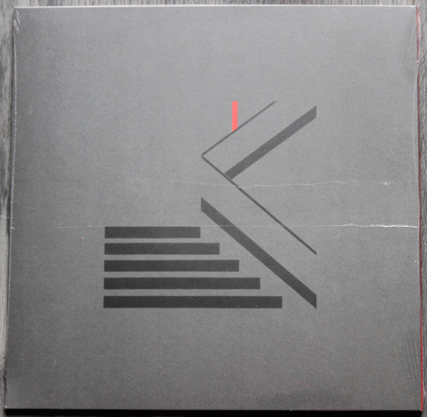 Image of Back Cover of 1144339S: LP - ORCHESTRAL MANOEUVRES IN THE DARK - OMD, Bauhaus Staircase (100% Records; 100LP138G, Worldwide 2023, Inner, Stickered Outer Plastic Sleeve, Limited Edition Grey Vinyl) Cover still in shrink with hype sticker on. Clean copy.  EX/VG+