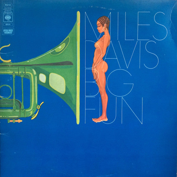 Image of Front Cover of 2xLP - VG/VG - MILES DAVIS, Big Fun (CBS Orange (33 1/3 On Label); 88024, UK 1974, Gatefold, 2 Company inners), Disc 1 is VG with a few light hairlines. Disc 2 is VG+. Sleeve has ringwear and edgewear. ,  - 3926004E