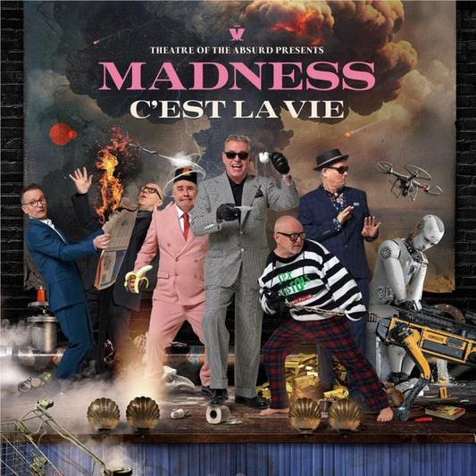 Image of Front Cover of 4344142S: 2xLP - MADNESS, Theatre Of The Absurd Presents C est La Vie (BMG; 538955270, Worldwide 2023, 2 Inners) Opened Instore  VG+/VG+