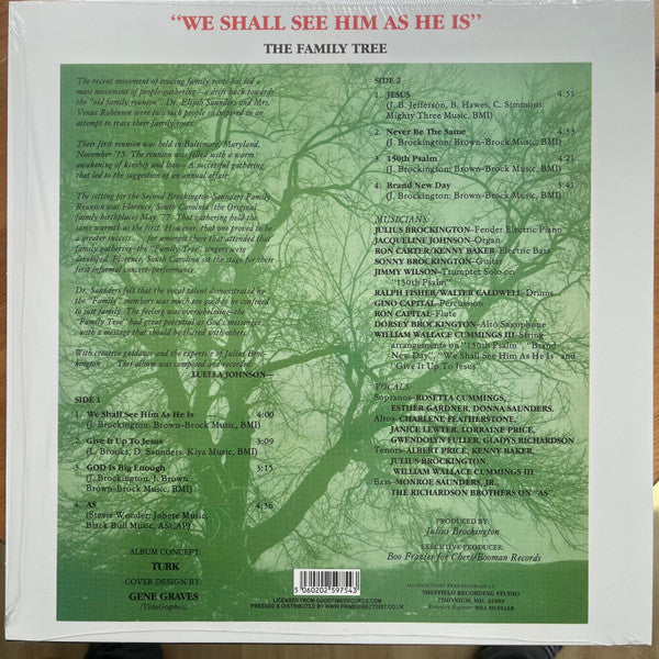 Image of Back Cover of 1534234E: LP - THE FAMILY TREE, We Shall See Him As He Is (Cheri Records; CLP8702, UK 2024, Limited Edition of 1,000)   NEW/NEW