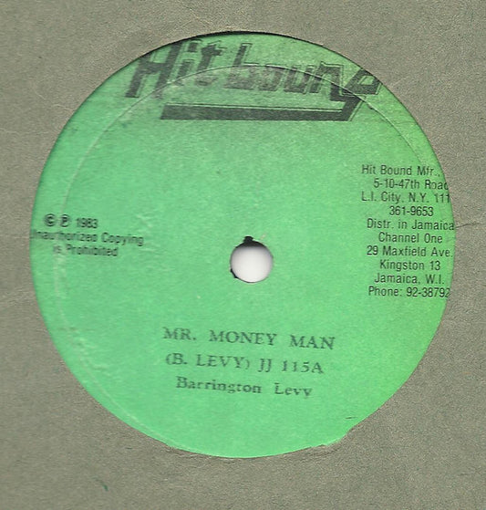 Image of Front Cover of 1114317C: LP - BARRINGTON LEVY / SUPER CHICK, Mr. Money Man / Me A Champion (Hit Bound ; JJ115, US 1983) Light scuffs only.  /VG