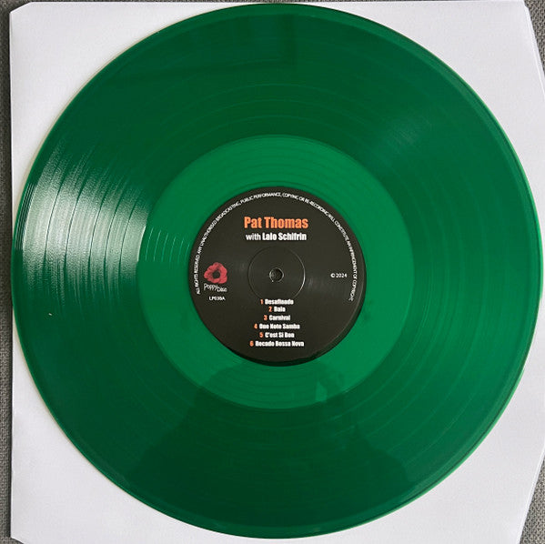 Image of Label of 1634101E: LP - PAT THOMAS FEATURING LALO SCHIFRIN, Desafinado (Poppydisc; POPPYLP038, Worldwide 2024, Green Vinyl)   NEW/NEW