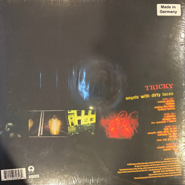Image of Back Cover of 2xLP - NEW/NEW - TRICKY, Angels With Dirty Faces (Island Records; 5860848, Worldwide 2024, Record Store Day, Orange Translucent Vinyl), ,  - 3936076E