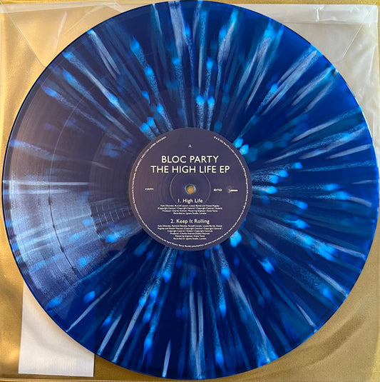 Image of Front Cover of 1714190C: 12" EP - BLOC PARTY, The High Life EP (Infectious Music; INFECT725V, Worldwide 2024, Galaxy Blue Vinyl)   NEW/NEW