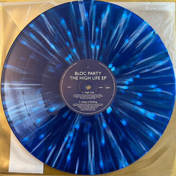 Image of Front Cover of 1654084S: 12" EP - BLOC PARTY, The High Life EP (Infectious Music; INFECT725V, Worldwide 2024, Galaxy Blue Vinyl)   NEW/NEW