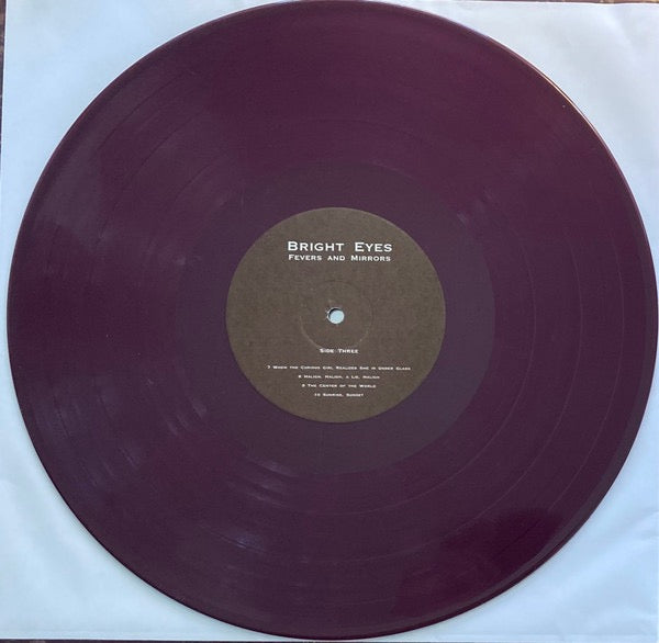 Image of Label Cover of 2xLP - VG/VG+ - BRIGHT EYES, Fevers And Mirrors (Dead Oceans; DOC284LP-C1, USA & Europe 2022 Reissue, Gatefold, Insert, Merlot Wave Vinyl), Water damage/crinkling to insert and inners. ,  - 2326320E
