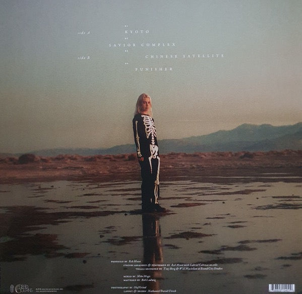 Image of Back Cover of 12" EP - VG+/VG+ - PHOEBE BRIDGERS & ROB MOOSE, Copycat Killer (Dead Oceans; DOC245, UK & US 2020, Ltd to 1500), Clear plastic stickers from shrinkwrap included,  - 4346069S