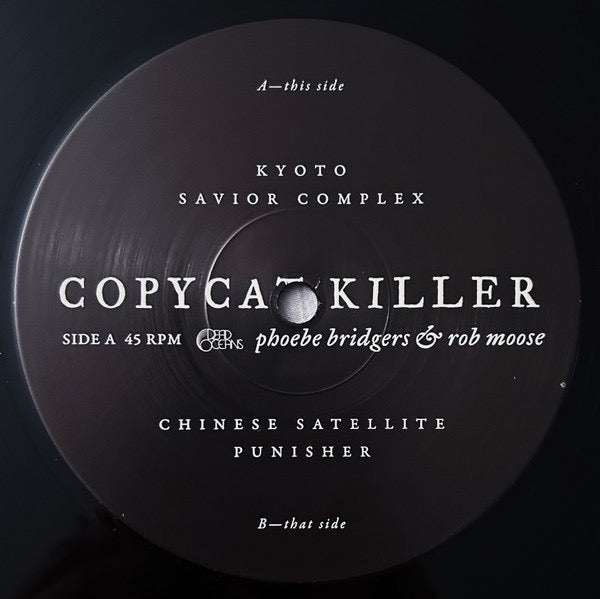 Image of Label Cover of 12" EP - VG+/VG+ - PHOEBE BRIDGERS & ROB MOOSE, Copycat Killer (Dead Oceans; DOC245, UK & US 2020, Ltd to 1500), Clear plastic stickers from shrinkwrap included,  - 4346069S