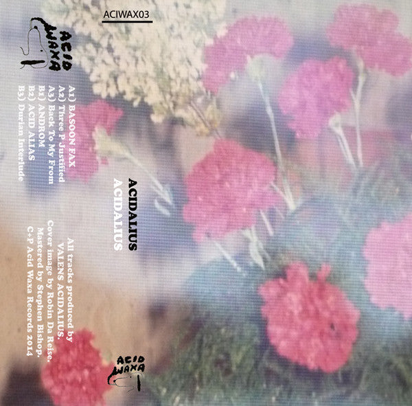 Image of Front Cover of 1144172S: Cassette - ACIDALIUS, Acidalius (Acid Waxa; ACIWAX03, UK 2014)   VG+/VG+