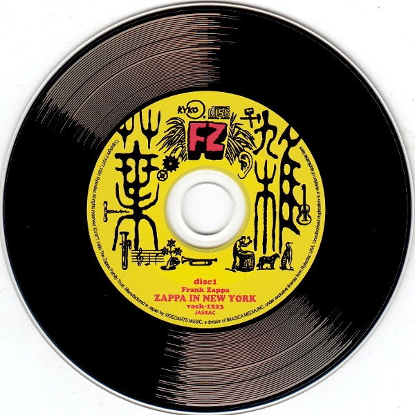 Image of Label Cover of 1214086C: 2xCD - FRANK ZAPPA, Zappa In New York (Rykodisc; VACK-1223, Japan 2001, Vinyl Replica Gatefold, Insert, Limited Edition ) No Obi  VG+/VG+