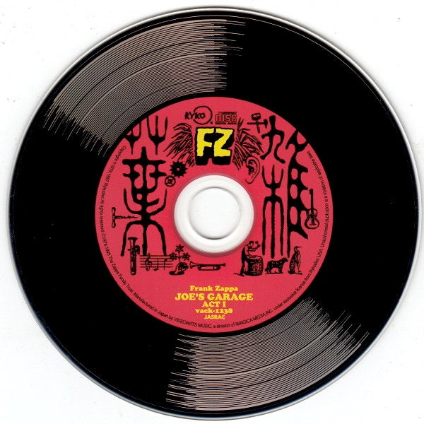 Image of Label Cover of 1214087C: CD - FRANK ZAPPA, Joe's Garage Act 1 (Rykodisc; VACK-1238, Japan 2002 Reissue, Gatefold Vinyl Replica, Insert, No Obi)   VG+/VG+