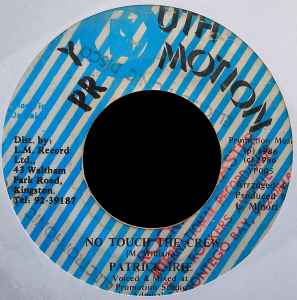 Image of Front Cover of 1154224S: 7" - PATRICK IRIE, No Touch The Crew (Youth Promotion; YP 005, Jamaica 1986, Plain sleeve) Marks  on disc.  /VG+