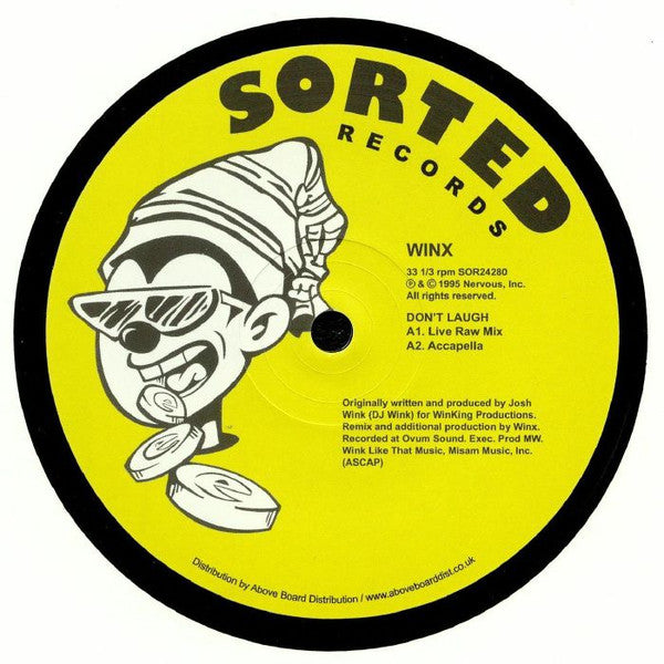 Image of Front Cover of 1224119E: 12" - WINX, Don't Laugh (Sorted Records; SOR24280, US 2017)   /VG+