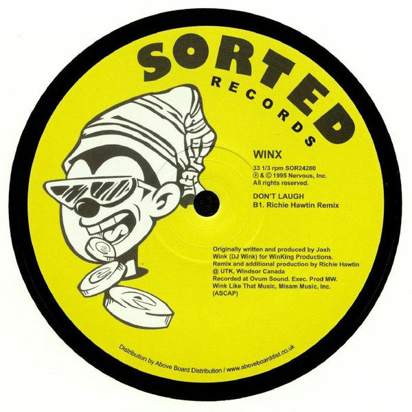 Image of Back Cover of 1224119E: 12" - WINX, Don't Laugh (Sorted Records; SOR24280, US 2017)   /VG+