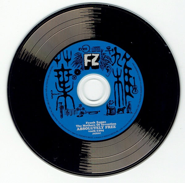 Image of Label Cover of 1214121C: CD - FRANK ZAPPA / MOTHERS OF INVENTION, Absolutely Free (Videoarts Music; VACK-1204, Japan 2001 Reissue, CD in LP replica card gatefold sleeve) No OBI strip   VG+/VG+