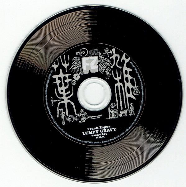 Image of Label Cover of 1214122C: CD - FRANK ZAPPA, Lumpy Gravy (Rykodisc; VACK-1205, Japan 2001 Reissue, CD in LP replica card gatefold sleeve) No OBI strip  VG+/VG+