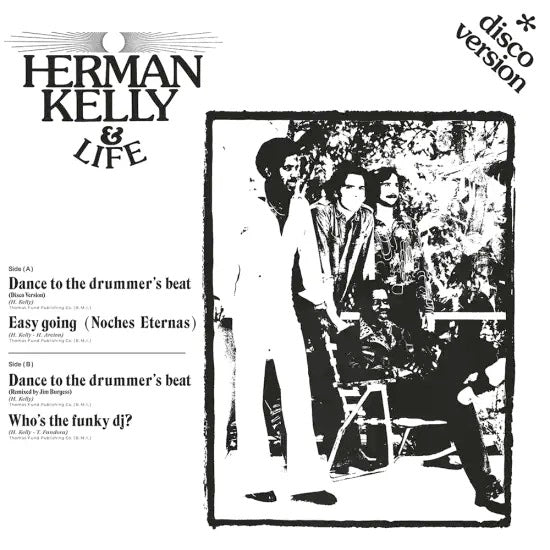 Image of Front Cover of 1714230C: 12" - LIFE AND HERMAN KELLY, Dance To The Drummer's Beat (Music On Vinyl; MOV12081, Worldwide 2024, Picture Sleeve, Blue Vinyl)   NEW/NEW