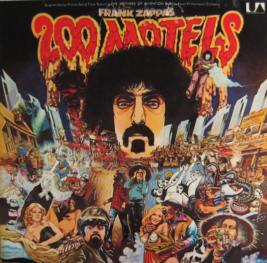 Image of Front Cover of 1244304S: 2xLP - FRANK ZAPPA, 200 Motels (United Artists Records; UAS 29 218/19 XD, Germany 1971, Gatefold, Booklet stapled into inside of gatefold. )   VG+/EX