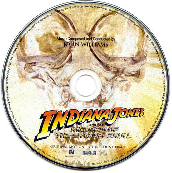 Image of Label Cover of 1254027S: 5xCD - JOHN WILLIAMS, Indiana Jones: The Soundtracks Collection (Concord Records; CRE-31000-02, UK, Europe & US 2008, Box Set)   VG+/VG+