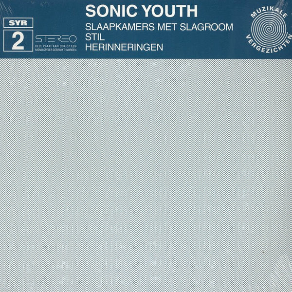 Image of Front Cover of 1254088S: LP - SONIC YOUTH, Slaapkamers Met Slagroom (Sonic Youth Records; SYR 2, US 2015 Reissue)   NEW/NEW