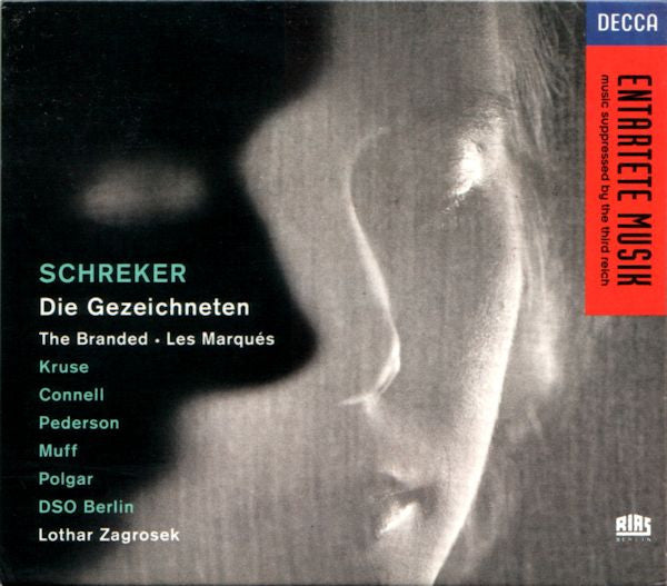 Image of Front Cover of 3xCD - VG+/VG+ - KRUSE, CONNELL, PEDERSON, MUFF, POLGAR, DSO BERLIN, LOTHAR ZAGROSEK, Schreker: Die Gezeichneten (Decca; Die Gezeichneten, Europe 2012, Box Set, Booklet), ,  - 3836098E