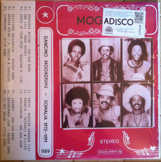 Image of Front Cover of 2xLP - NEW/NEW - VARIOUS, Mogadisco (Dancing Mogadishu - Somalia 1972 - 1991) (Analog Africa; AALP089, Germany 2023 Reissue, Gatefold, Booklet, Download Code), ,  - 1836093E