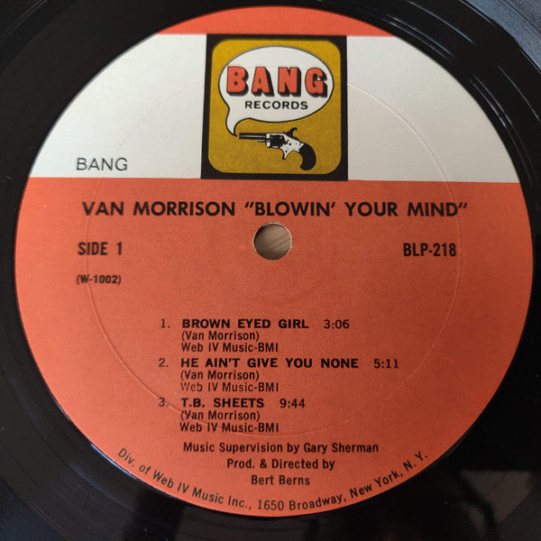 Image of Label Cover of 1324085E: LP - VAN MORRISON, Blowin' Your Mind! (Bang Records; BLP-218, US 1967) Saw slit in top left  VG/VG+