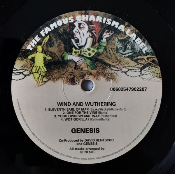 Image of Label Cover of 1314064C: LP - GENESIS, Wind & Wuthering (Charisma; 4790220, Europe 2016 Reissue, Inner)   VG+/VG