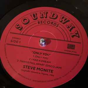 Image of Back Cover of 4734183E: LP - STEVE MONITE, Only You (Soundway; SNDWLP146, UK 2022, Inner)   NEW/NEW