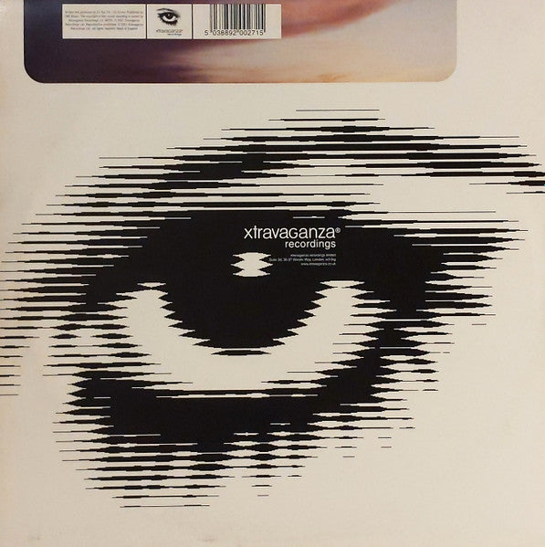 Image of Back Cover of 12" - /G+ - THREE DRIVES (ON A VINYL), Sunset On Ibiza (Xtravaganza Recordings; XTRAV2712, UK 2001), Light marks & scuffs only.,  - 2026296E